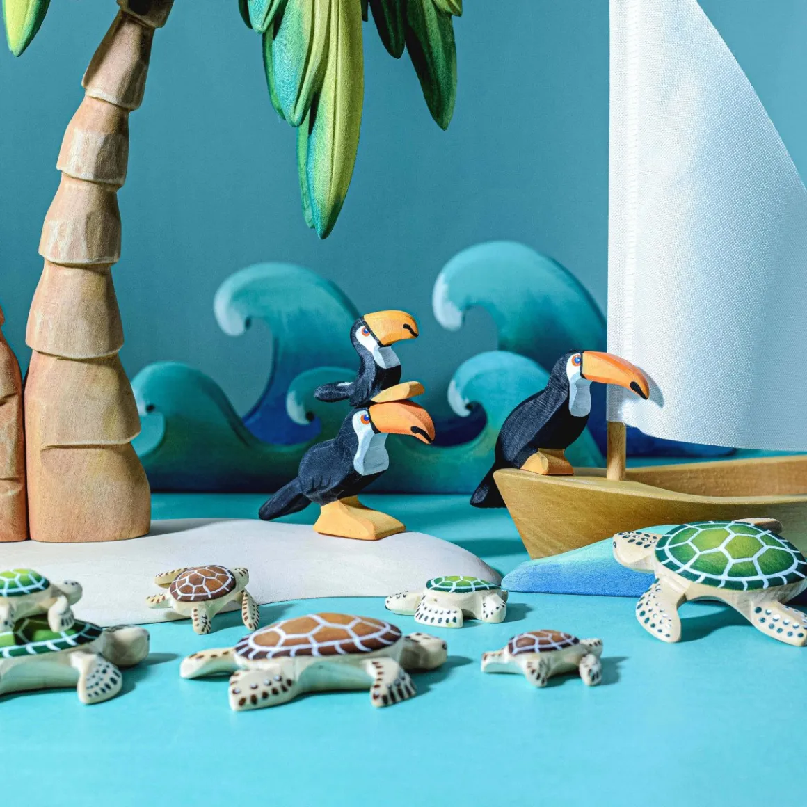 BumbuToys Baby Turtle Green Fashion