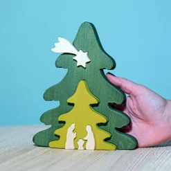 BumbuToys Christmas Tree Puzzle Natur Clearance