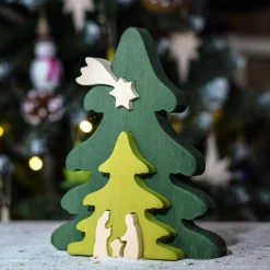 BumbuToys Christmas Tree Puzzle Natur Clearance