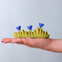 BumbuToys Grass with Blue Flowers Large Outlet