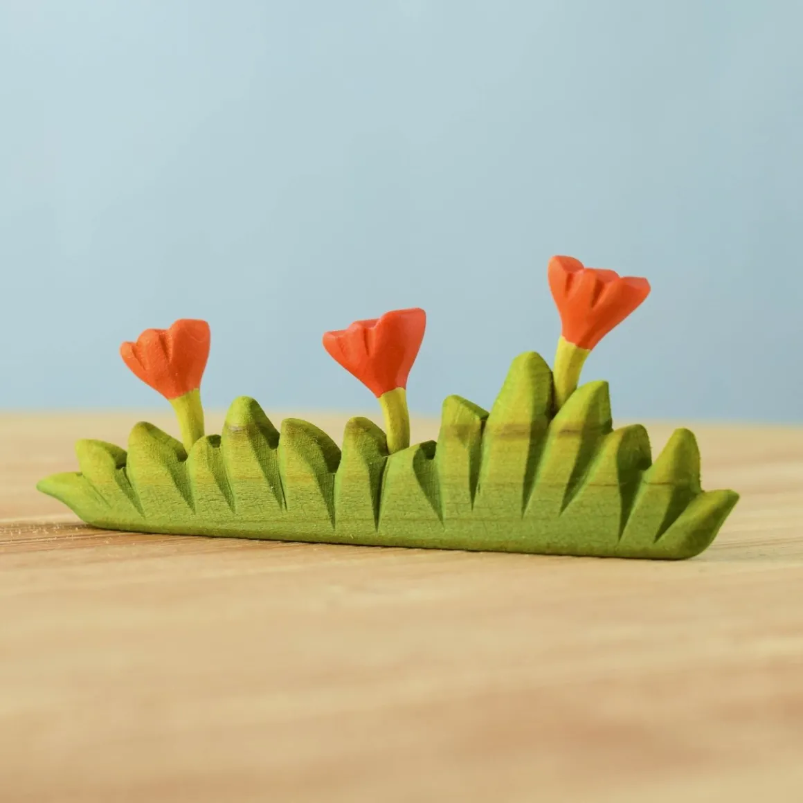 BumbuToys Grass with Orange Flowers Large New