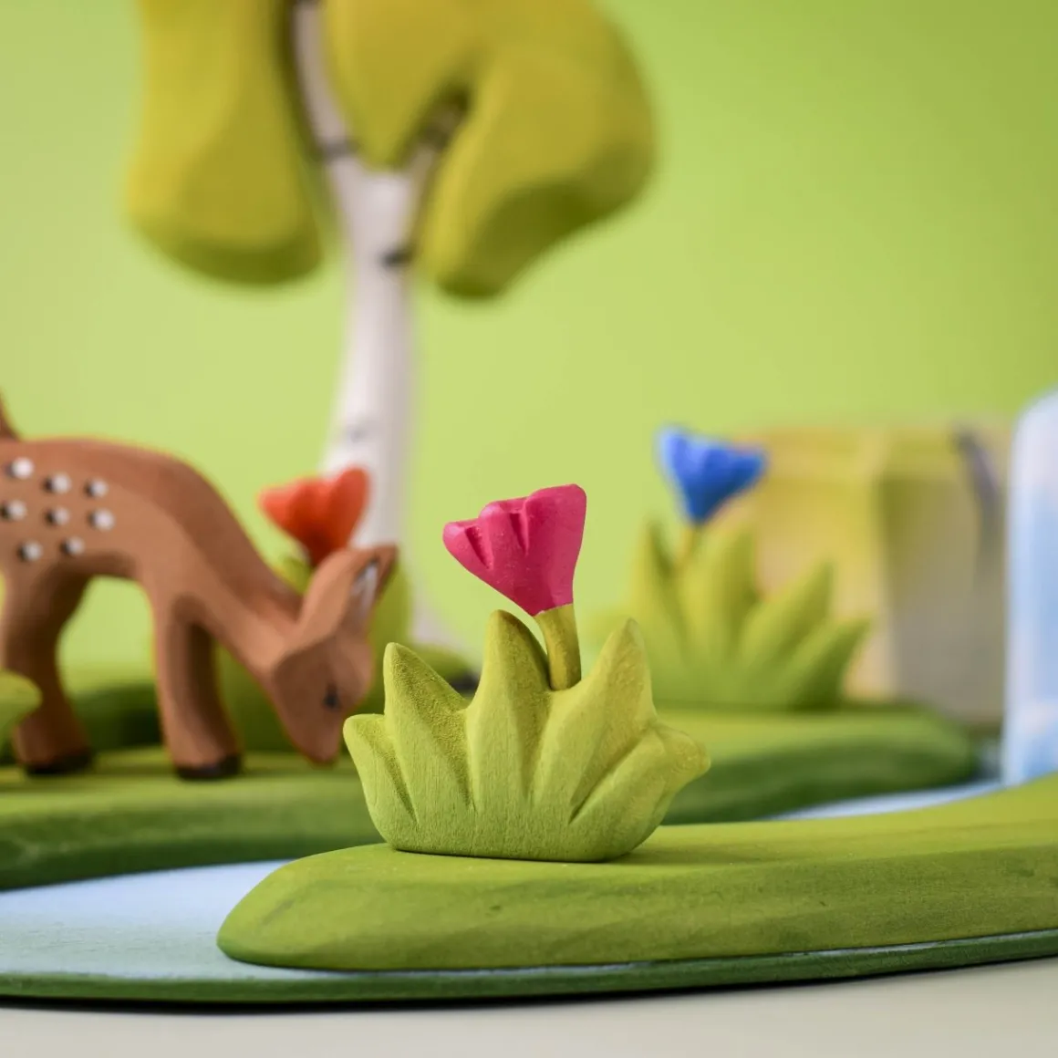 BumbuToys Grass with Pink flower Small Online