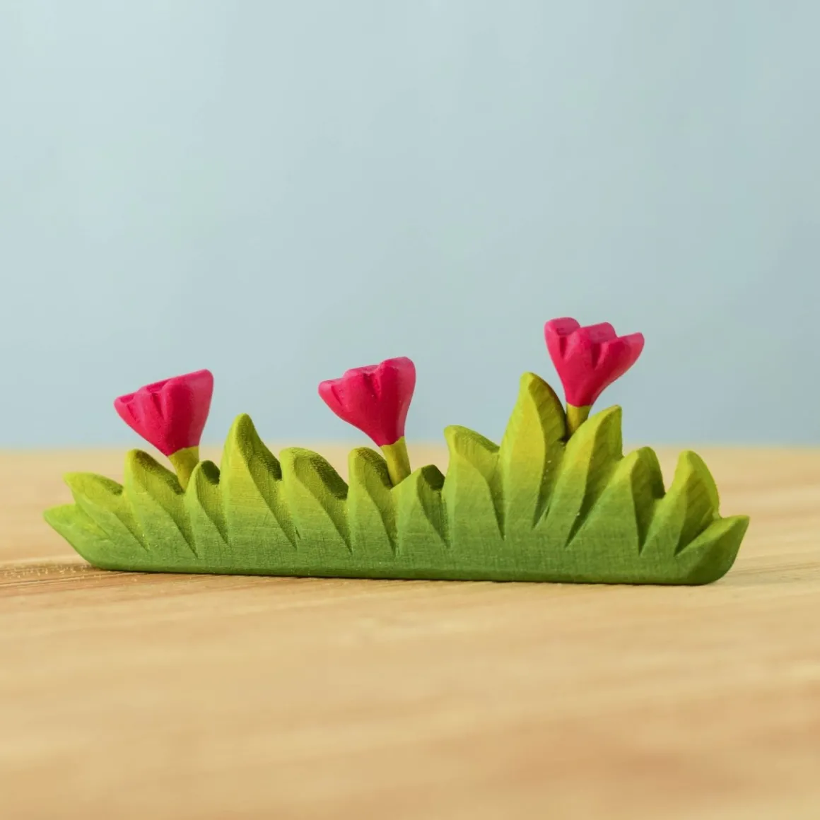 BumbuToys Grass with Pink Flowers Large Hot