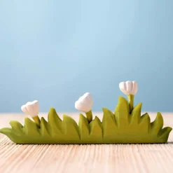 BumbuToys Grass with WHITE flowers Large Best