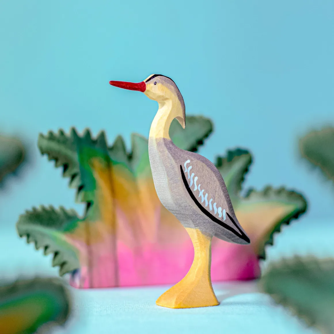 BumbuToys Grey Heron New