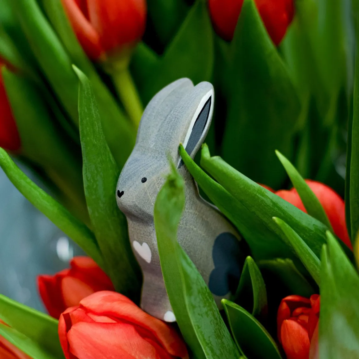 BumbuToys Grey Sitting Rabbit Discount