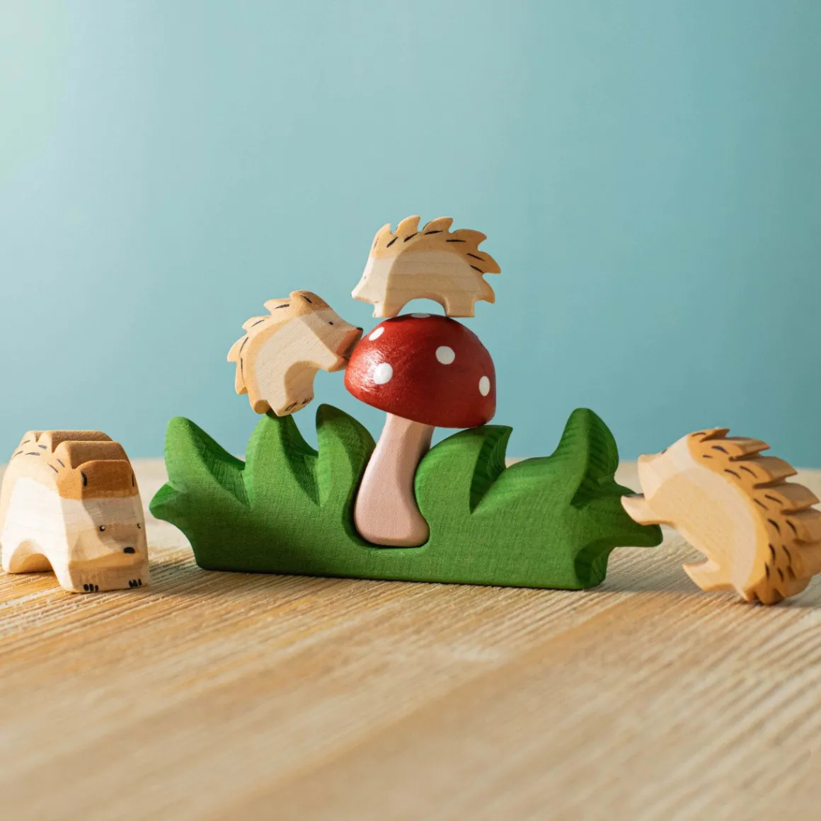 BumbuToys Hedgehogs and Mushroom SET Fashion