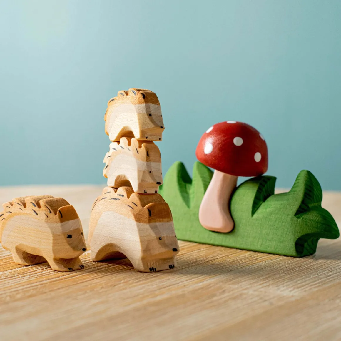 BumbuToys Hedgehogs and Mushroom SET Fashion