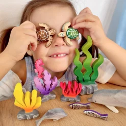 BumbuToys Ocean Water, Seabed, Shells SET Fashion