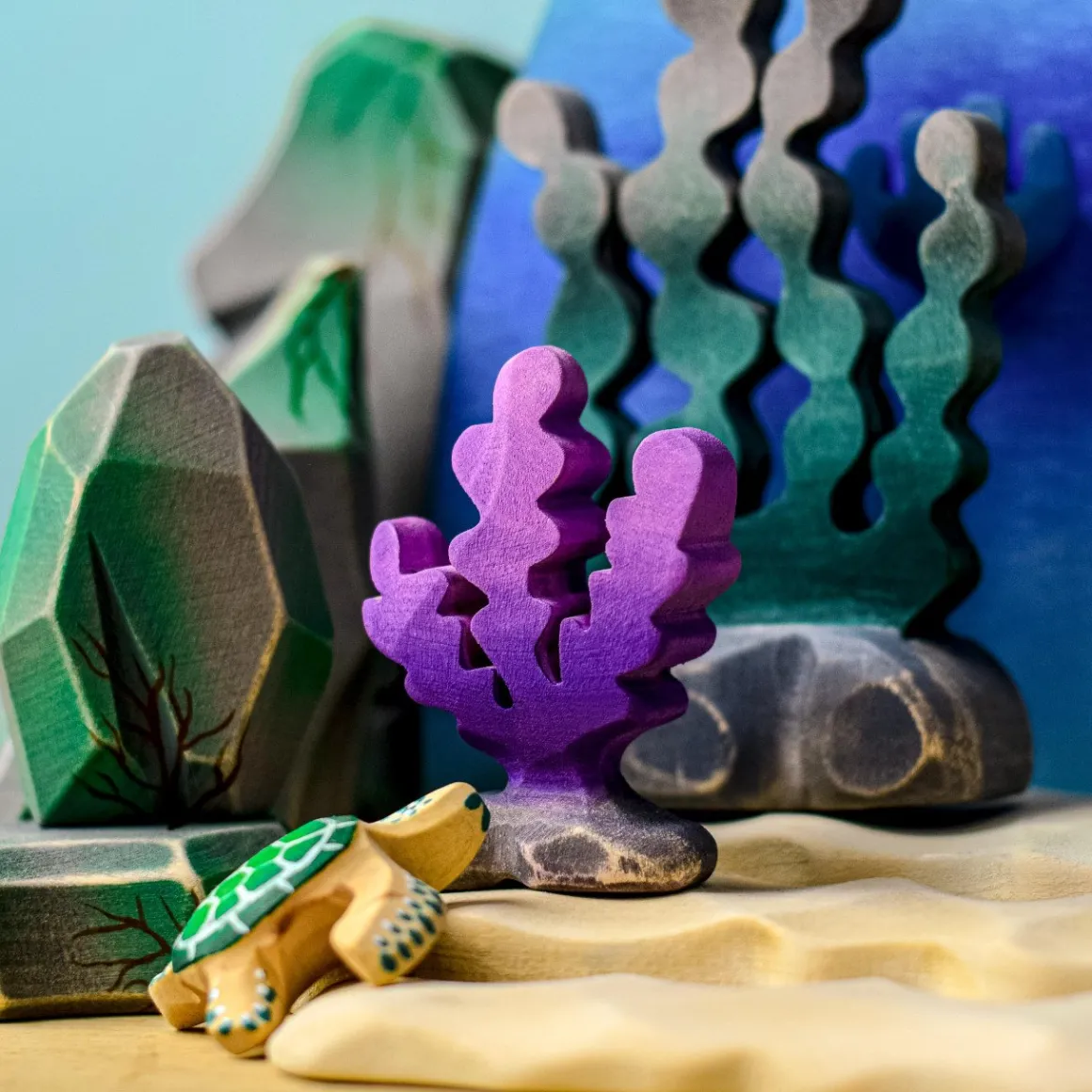 BumbuToys Ocean Water, Seabed, Shells SET Fashion