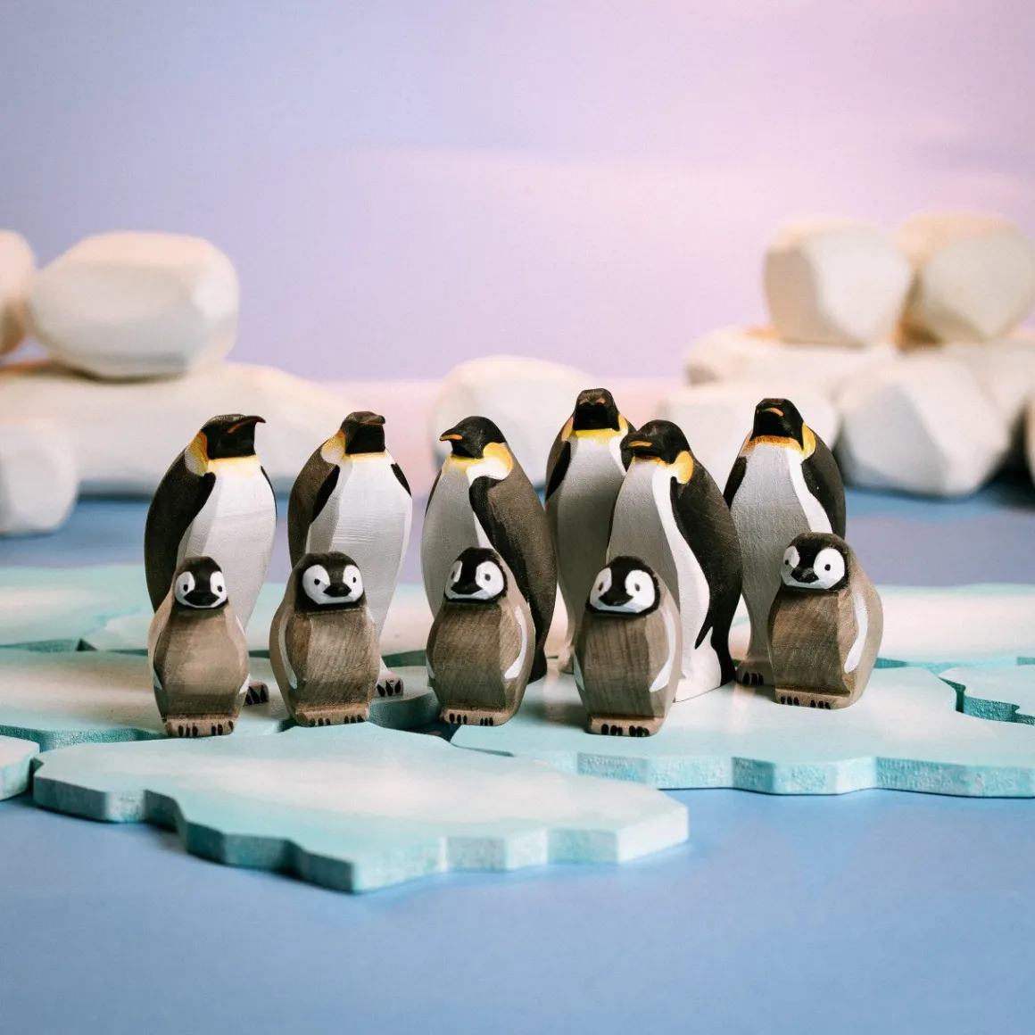 BumbuToys Penguins & Ice Floe SET New