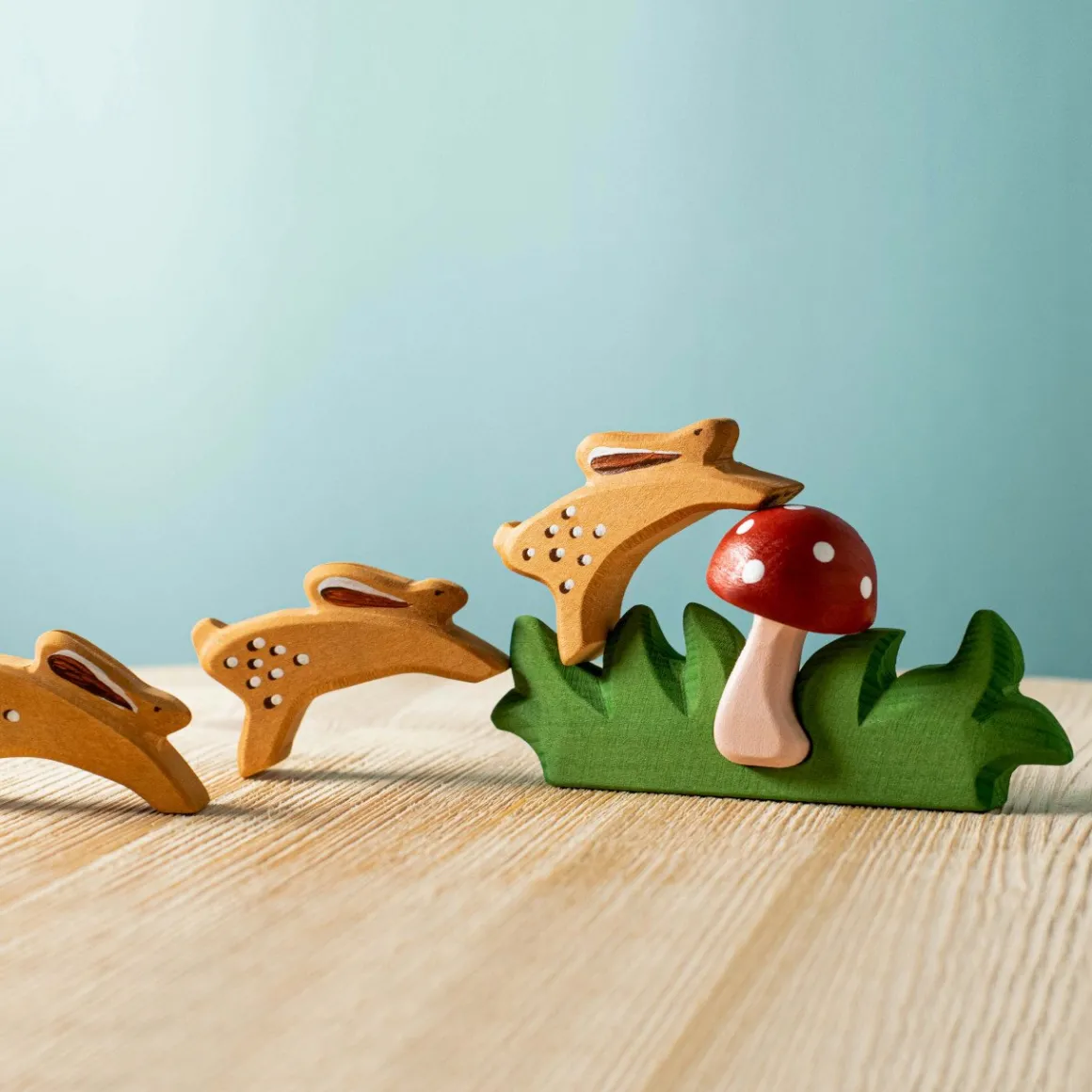 BumbuToys Rabbits and Mushroom SET Discount