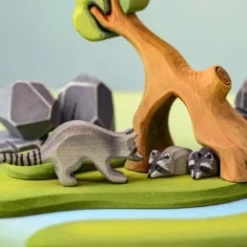 BumbuToys Raccoon Family SET Best
