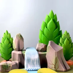 BumbuToys River Plate, Waterfall, Mossy Rocks SET Discount