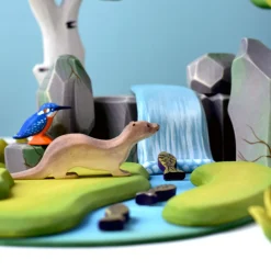 BumbuToys River Plate, Waterfall, Mossy Rocks SET Discount