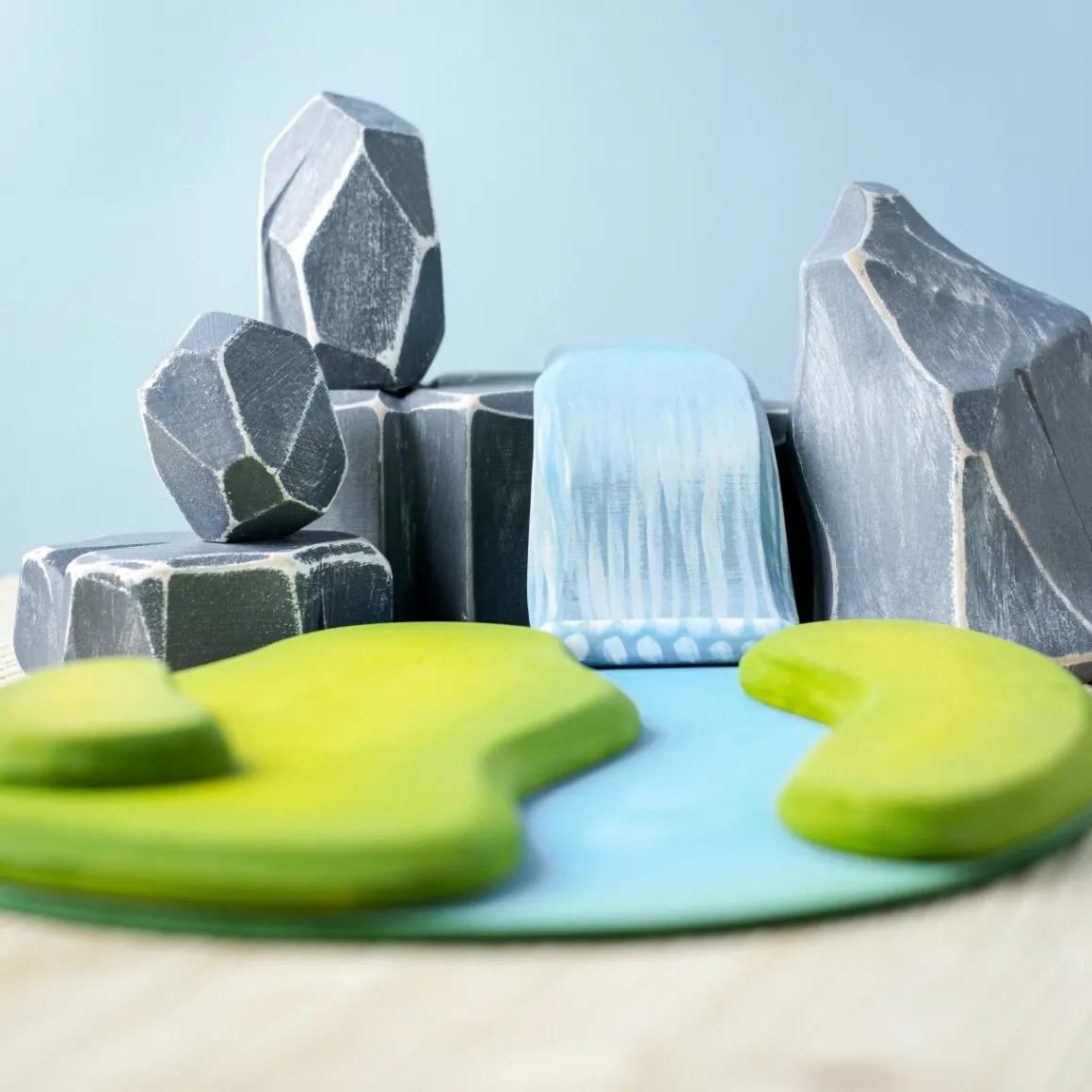 BumbuToys River Plate, Waterfall, River Rocks SET Fashion