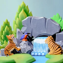 BumbuToys River Plate, Waterfall, River Rocks SET Fashion