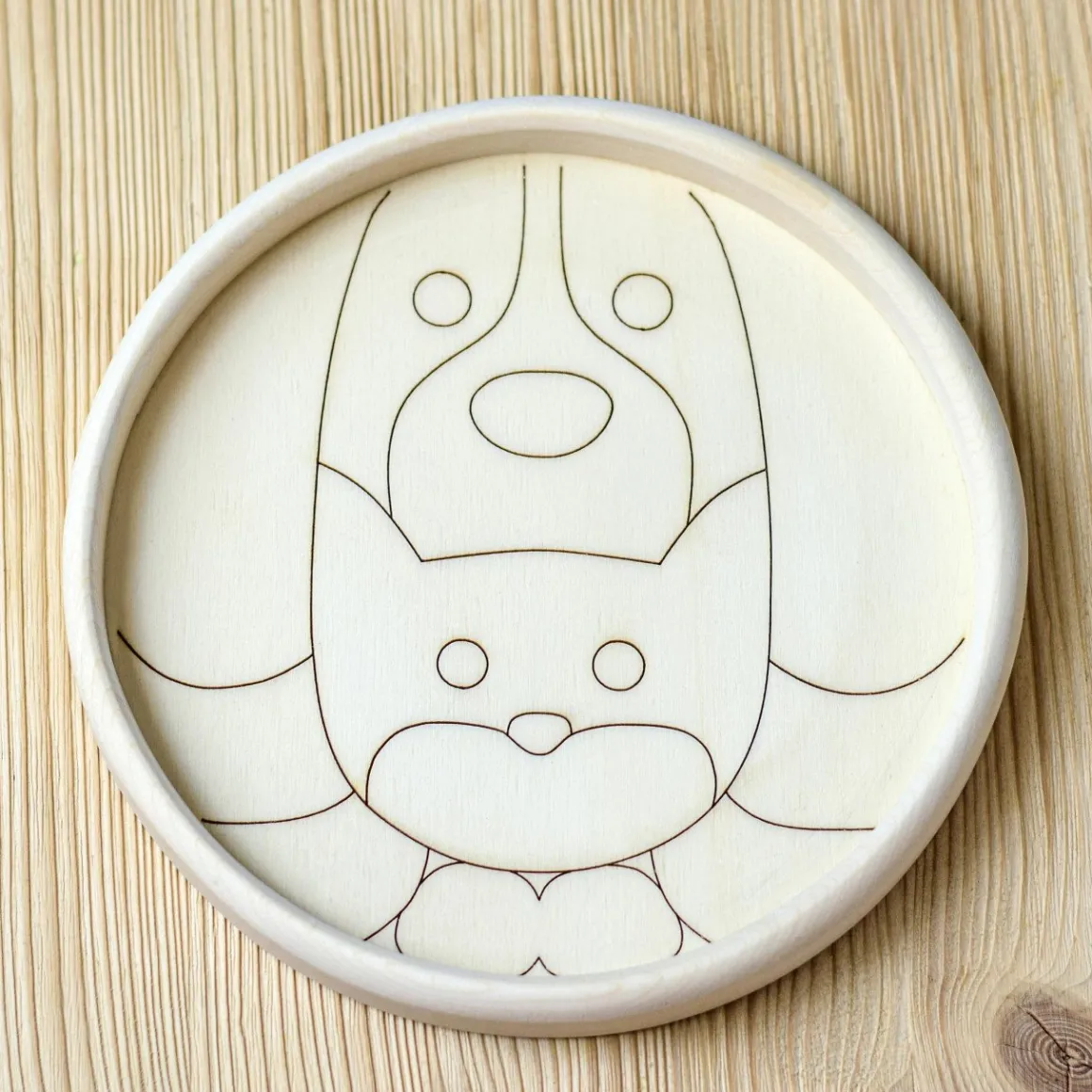 BumbuToys Round Puzzle Dog and Cat New