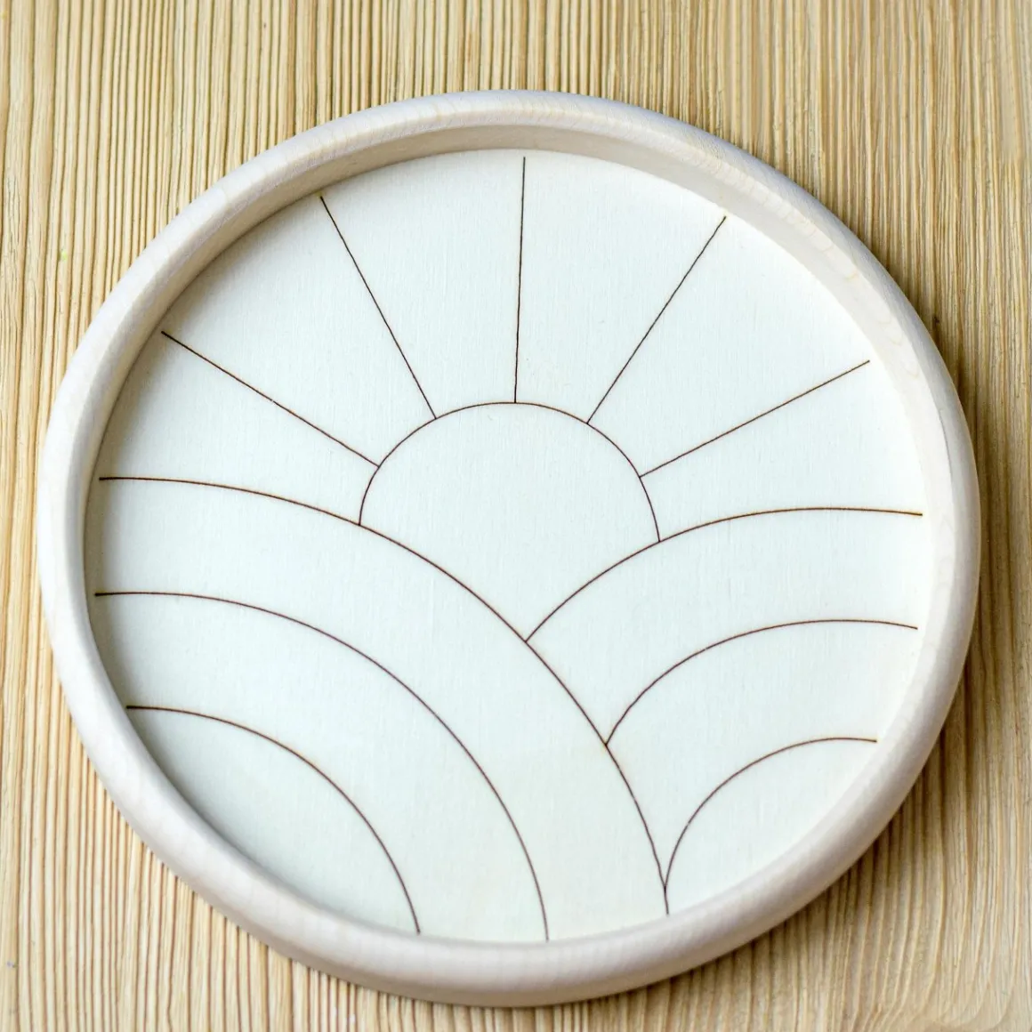 BumbuToys Round Puzzle Hill and Sun New