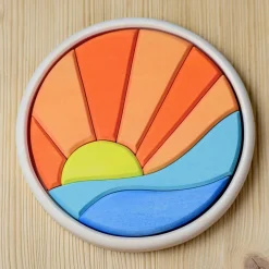BumbuToys Round Puzzle Sea and Sun Sale