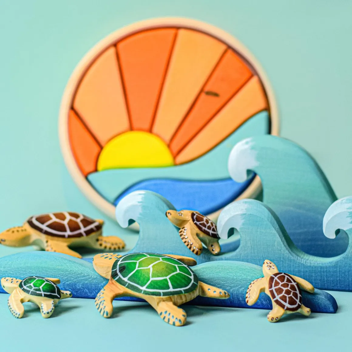 BumbuToys Round Puzzle Sea and Sun Sale