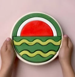 BumbuToys Round Puzzle Watermelon Hot