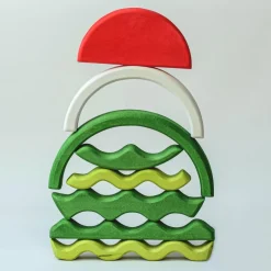 BumbuToys Round Puzzle Watermelon Hot