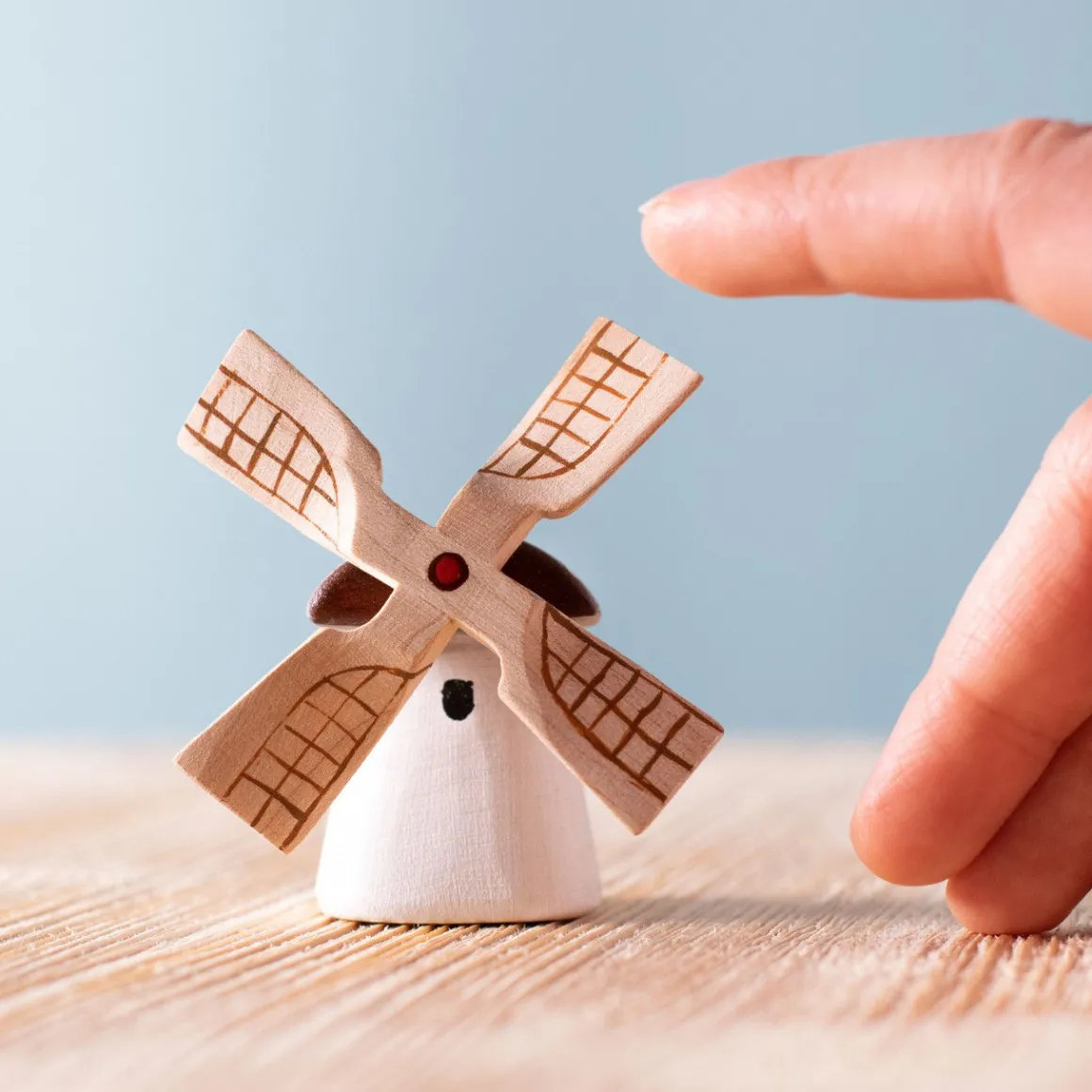 BumbuToys Small Traditional Moldova Windmill - PAINTED Discount