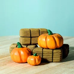 BumbuToys Straw Bales & Pumpkins SET Sale