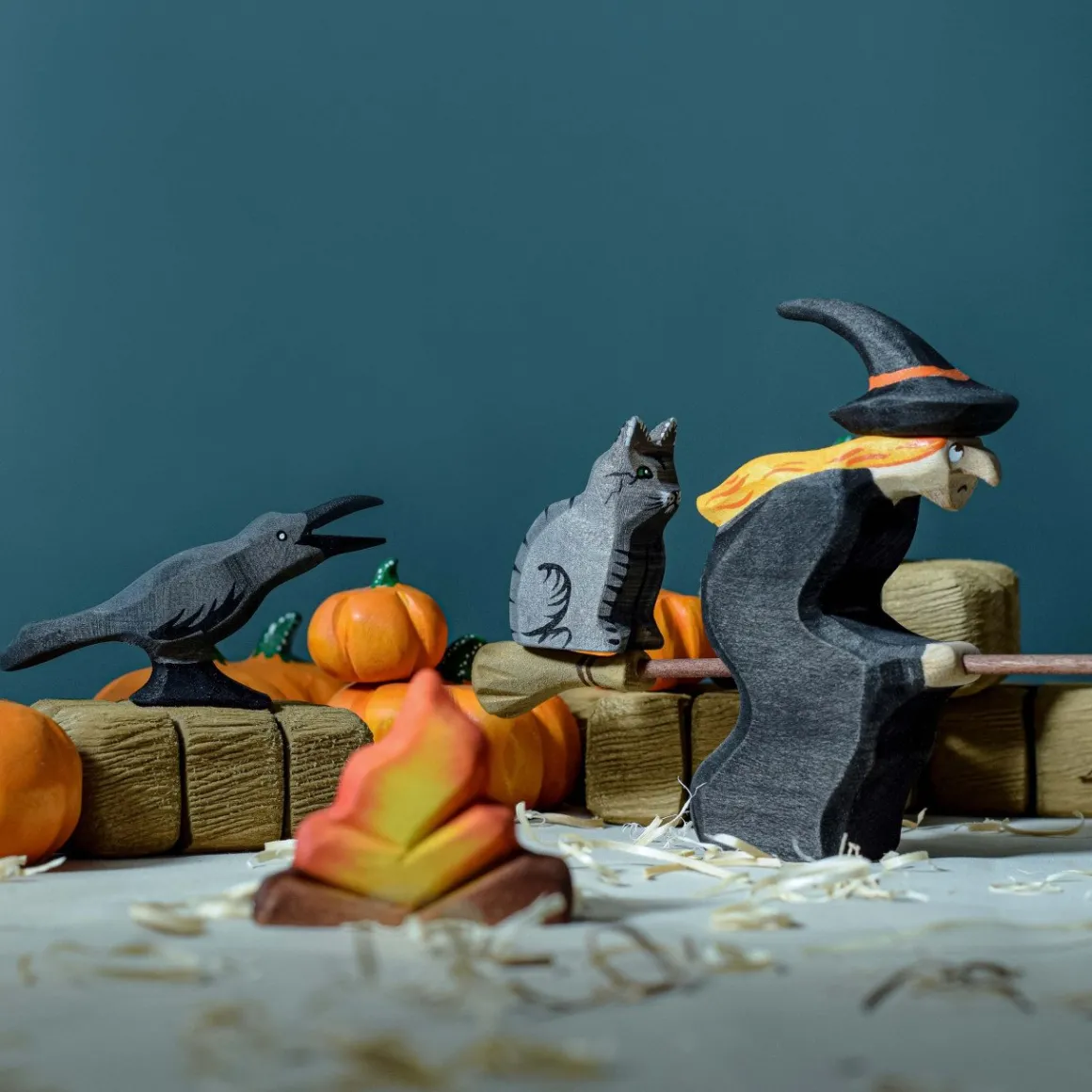 BumbuToys Straw Bales & Pumpkins SET Sale