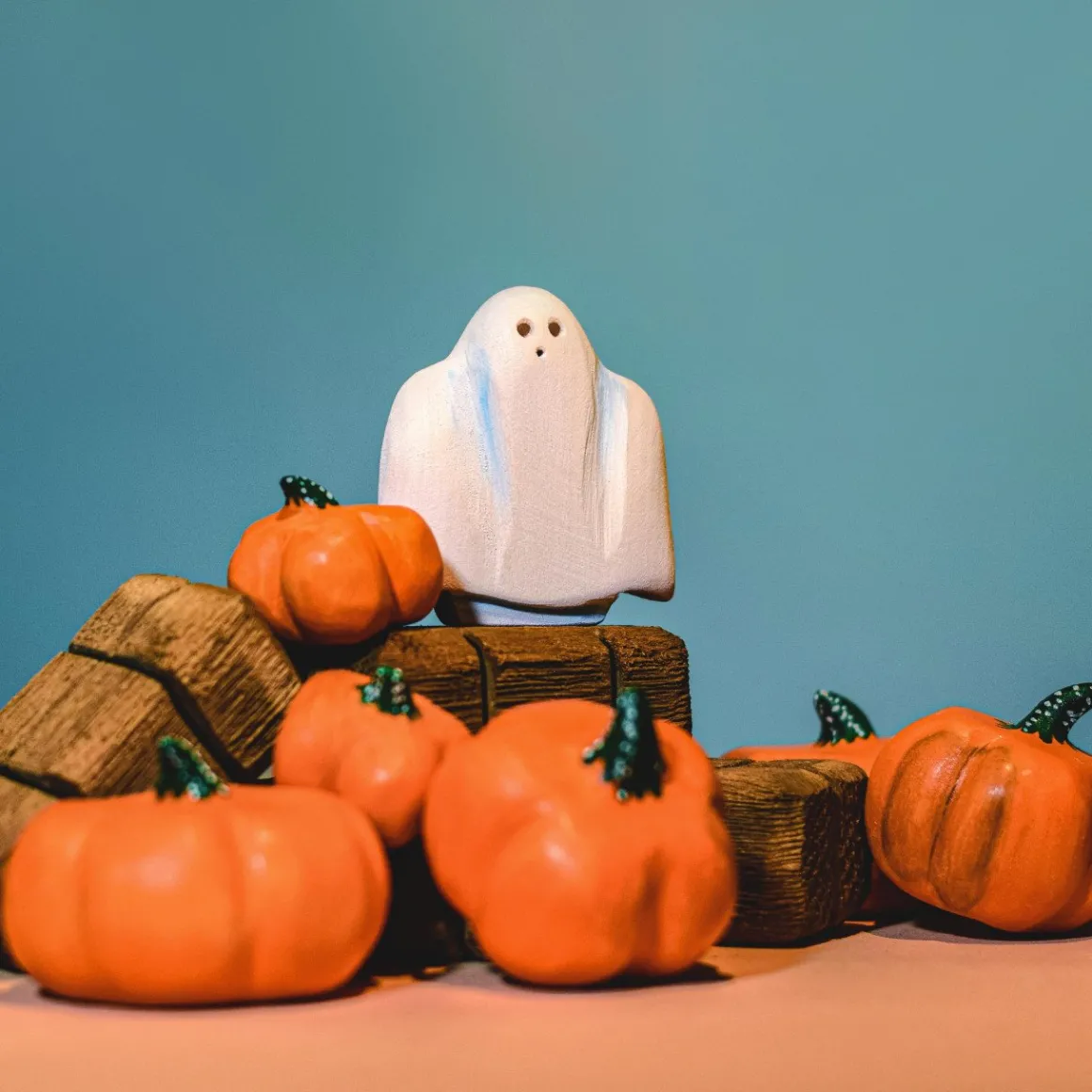 BumbuToys Straw Bales & Pumpkins SET Sale