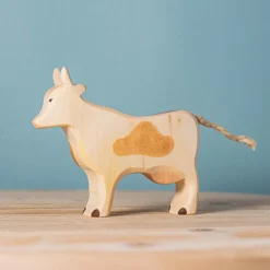 BumbuToys White and Brown Cow Clearance